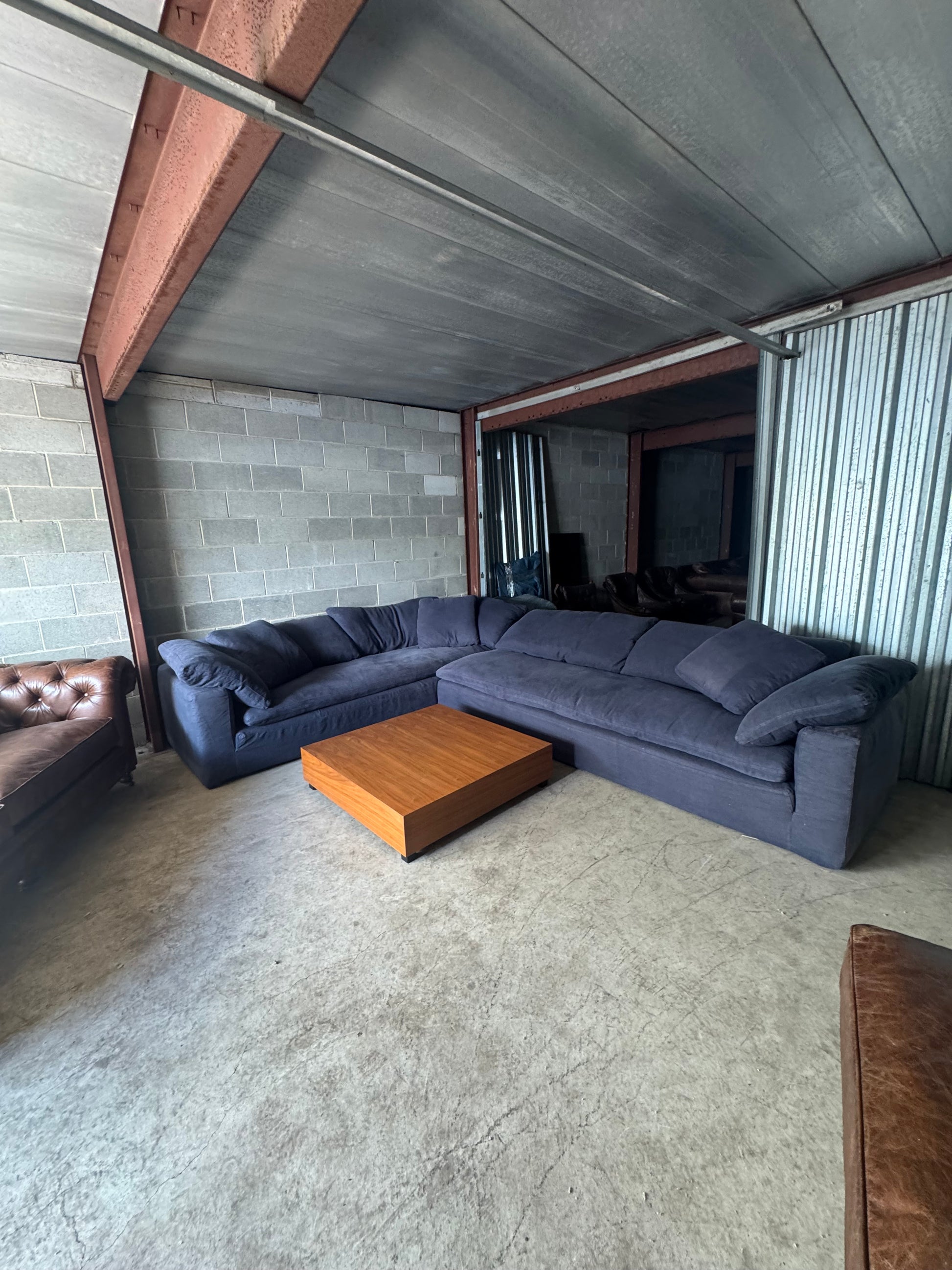 Restoration Hardware Down-Filled Luxe Depth Cloud Left Arm Sectional