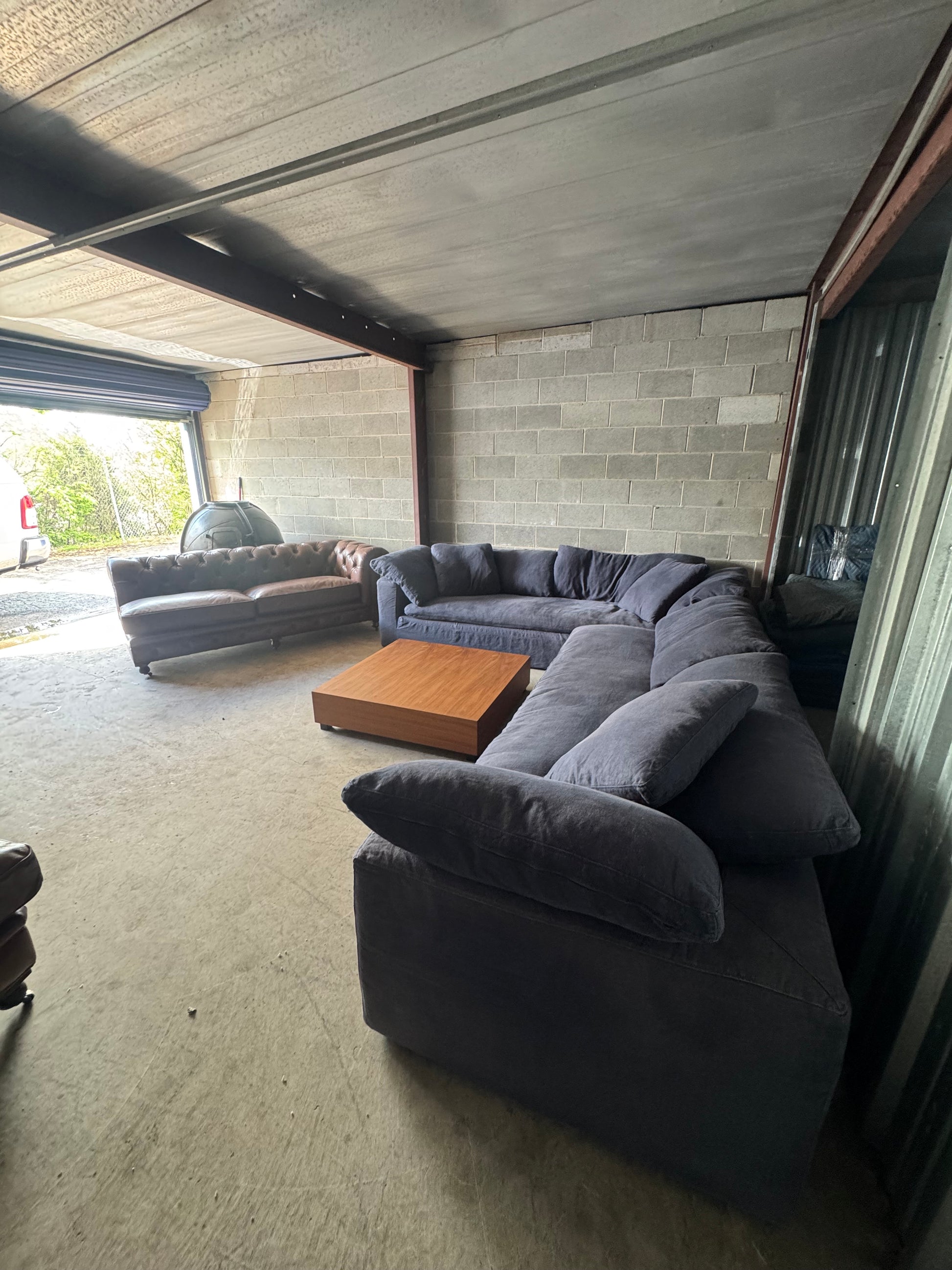 Restoration Hardware Down-Filled Luxe Depth Cloud Left Arm Sectional