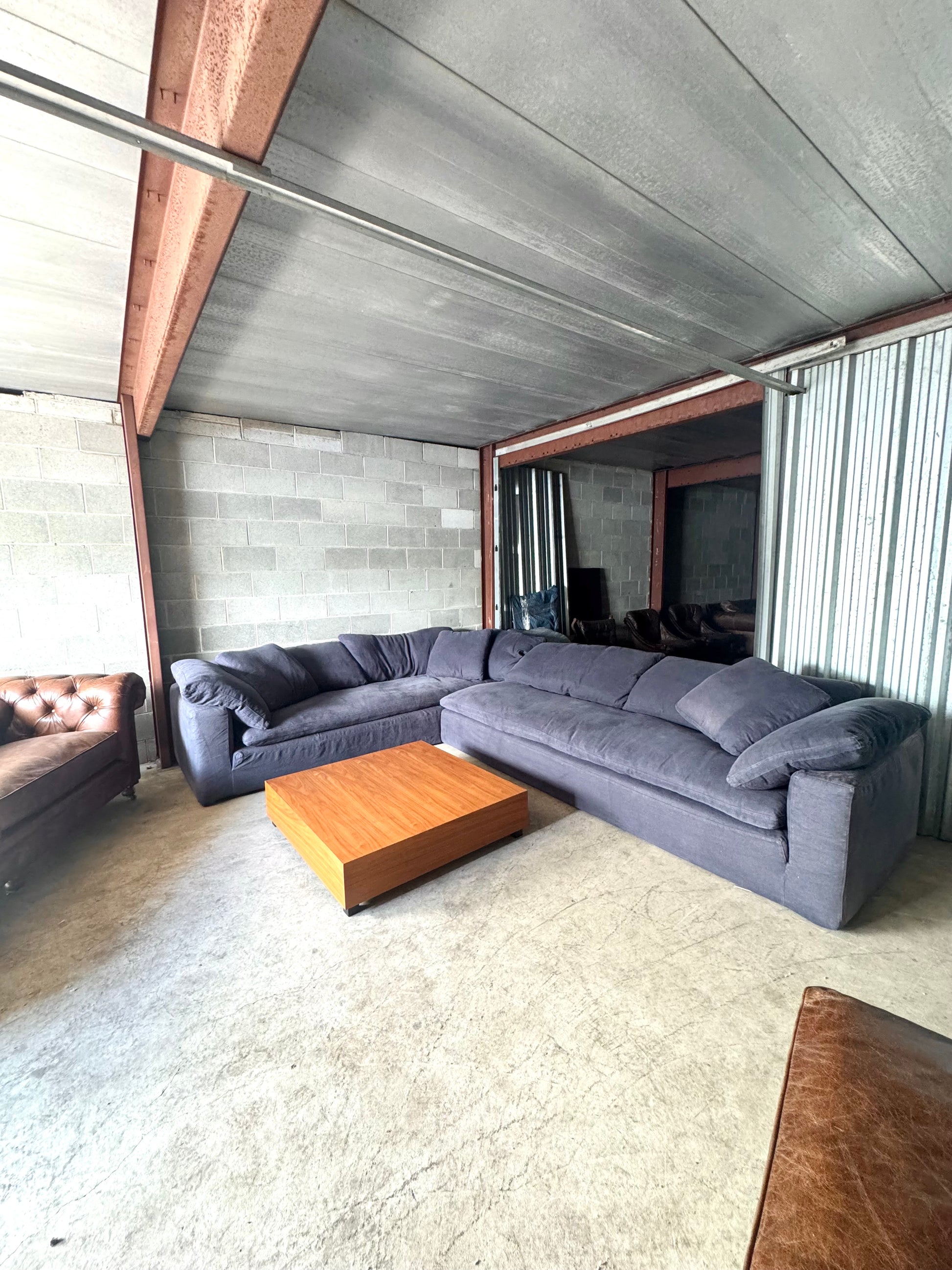 Restoration Hardware Down-Filled Luxe Depth Cloud Left Arm Sectional